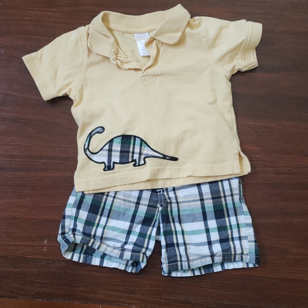 Gymboree matching dinosaur set 12-18 month boys